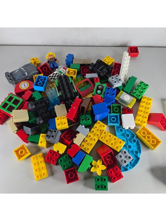 Lego Other - Lot of Lego Duplo with Car Pieces Traffic Legoland and More